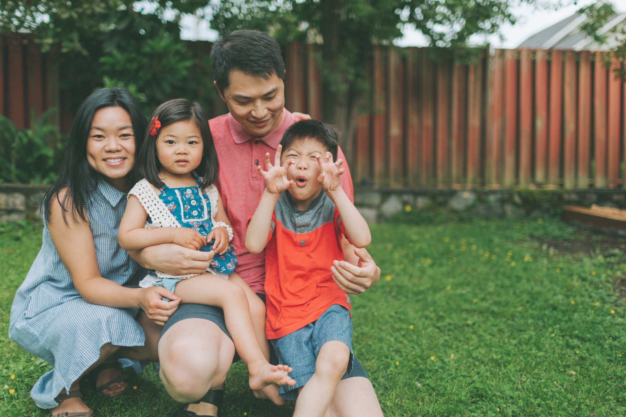 Family in the Backyard
